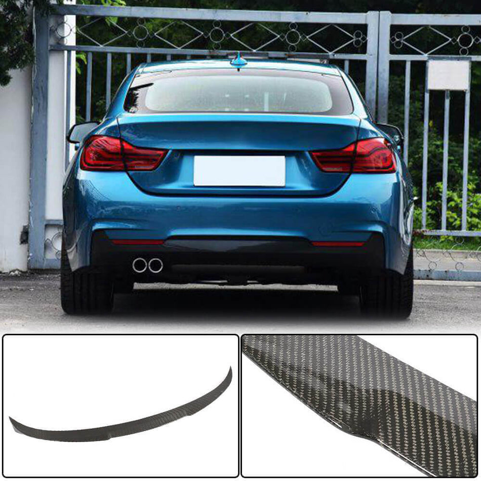 BMW 4 Series F36 Gran Coupe 2014-2019 Rear Trunk Spoiler Carbon Fiber-Ahacarbon