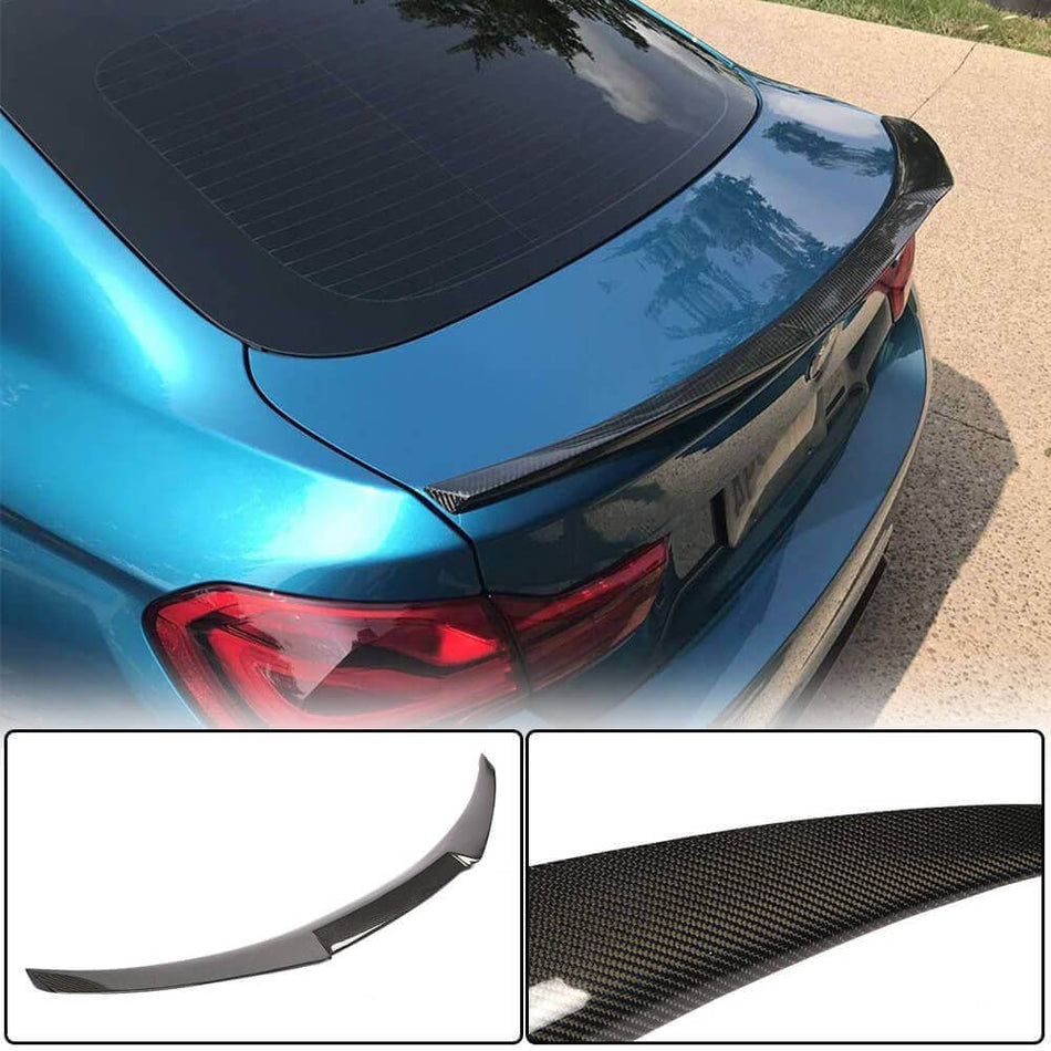 BMW 4 Series F36 420i 428i 435i 440i Gran Coupe 2014-2019 Carbon Fiber Rear Trunk Spoiler-Ahacarbon