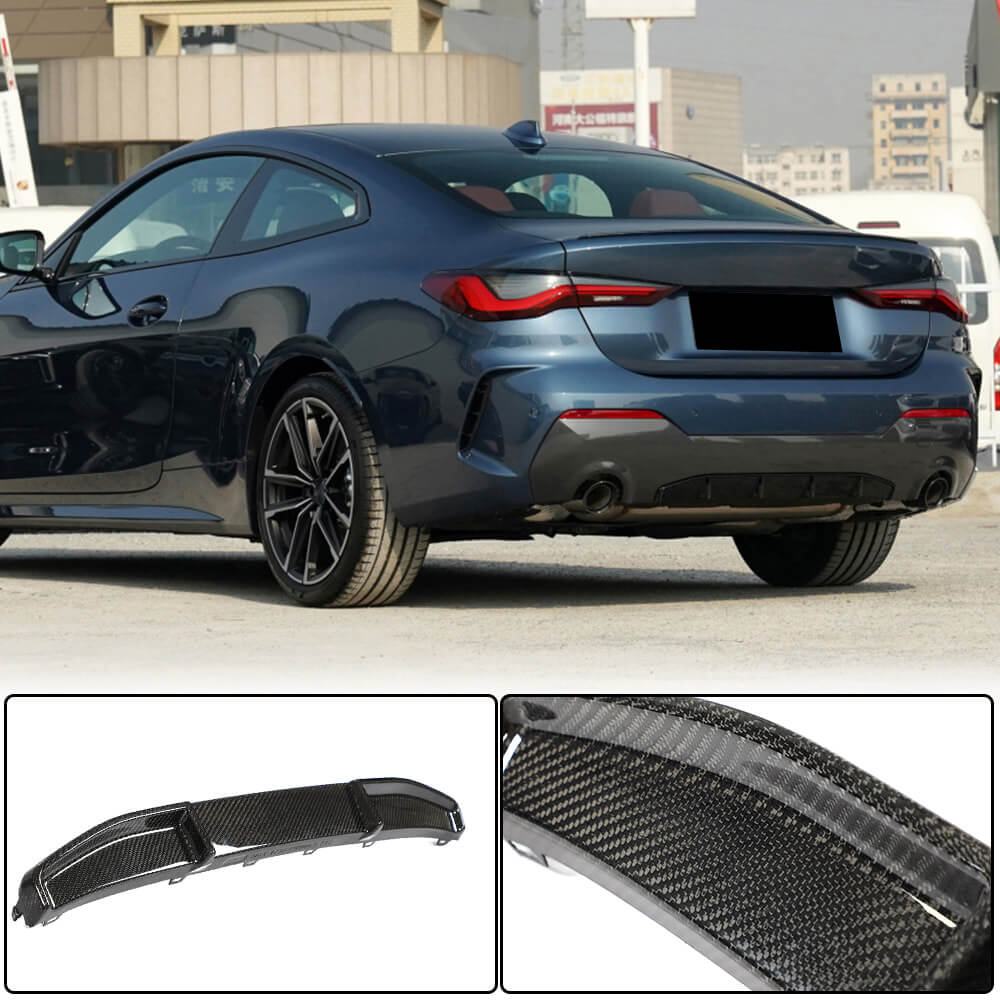 BMW 4 Series G22 G23 420i 430i M Sport M440i 2020+ Rear Bumper Diffuser Carbon Fiber-Ahacarbon