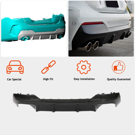 BMW 4 Series G22 G23 420i 430i M Sport M440i 2020+ Rear Bumper Diffuser Dry Carbon Fiber-Ahacarbon