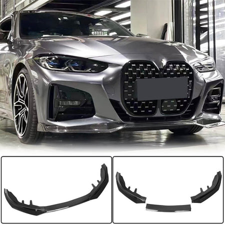 BMW 4 Series G22 G23 420i 430i M Sport M440i 2020-2022 Front Bumper Lip Carbon Fiber-Ahacarbon