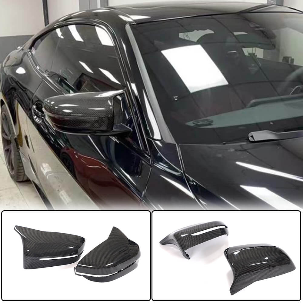 BMW 4 Series G22 G23 2020-2023 Side Mirror Covers Replacement Style Carbon Fiber-Ahacarbon
