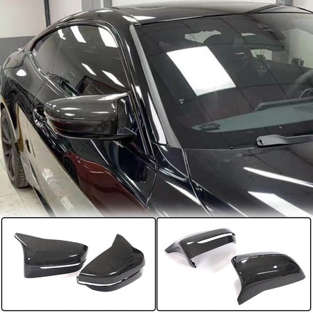 BMW 4 Series G22 G23 2020-2023 Side Mirror Covers Replacement Style Carbon Fiber-Ahacarbon
