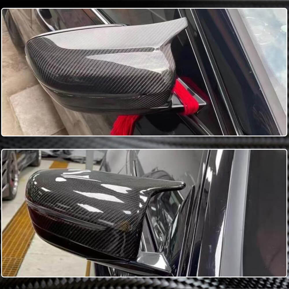 BMW 4 Series G22 G23 2020-2023 Side Mirror Covers Replacement Style Carbon Fiber-Ahacarbon