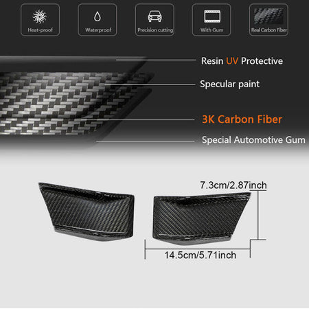 BMW 4 Series G22 G23 420i 430i M Sport M440i Front Bumper Vents Carbon Fiber/ABS-Ahacarbon