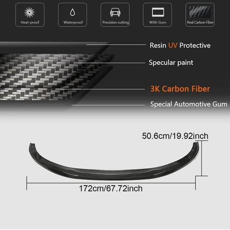 BMW 4 Series G22 G23 420i 430i M Sport M440i 2020+ Front Bumper Lip Carbon Fiber/FRP-Ahacarbon