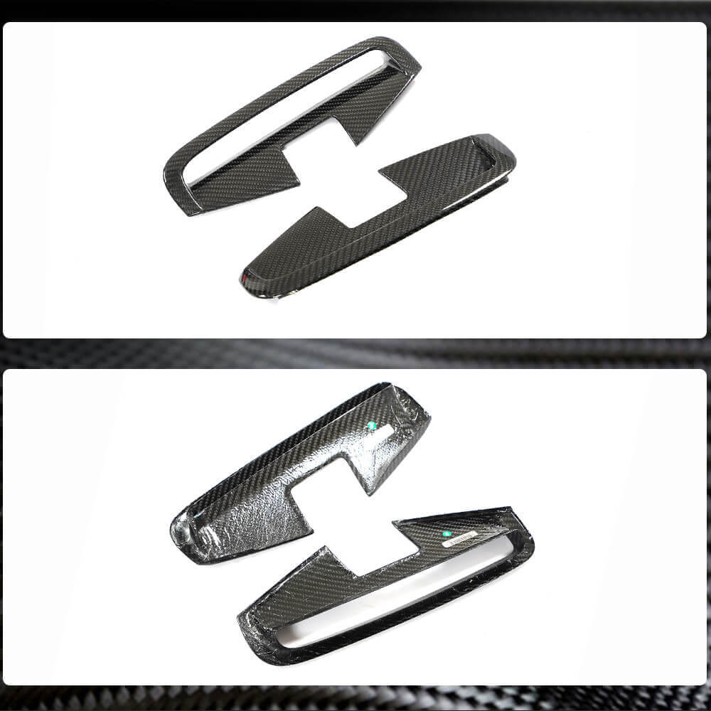 BMW 4 Series G22 G23 420i 430i M Sport M440i Front Bumper Splitters Dry Carbon Fiber-Ahacarbon
