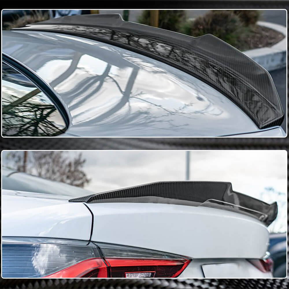 BMW 4 Series G22 420i 430i M440i G82 M4 2021-2025 Rear Trunk Spoiler Carbon Fiber-Ahacarbon