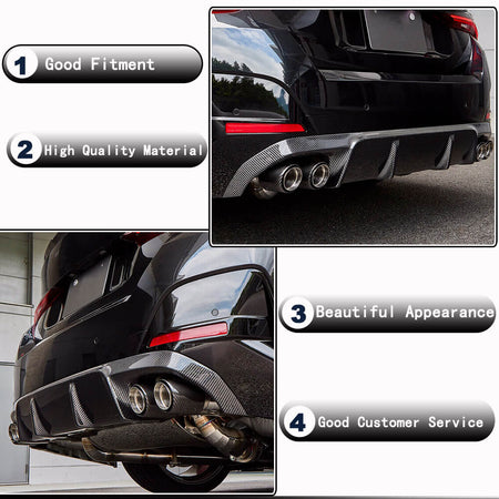BMW 4 Series G26 420i 430i 440i 2021-2023 Rear Bumper Diffuser Carbon Fiber-Ahacarbon