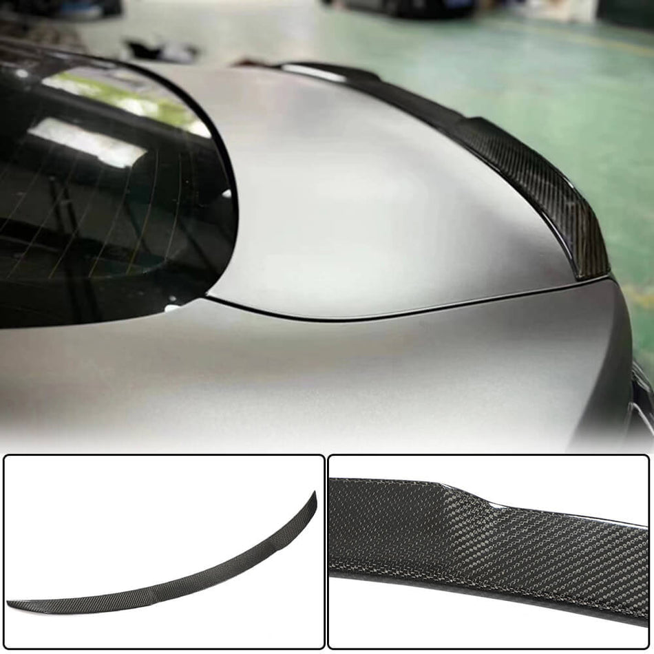 BMW 4 Series G26 i4 2021UP Rear Trunk Spoiler Carbon Fiber-Ahacarbon