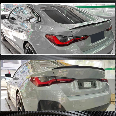 BMW 4 Series G26 i4 2021UP Rear Trunk Spoiler Carbon Fiber-Ahacarbon