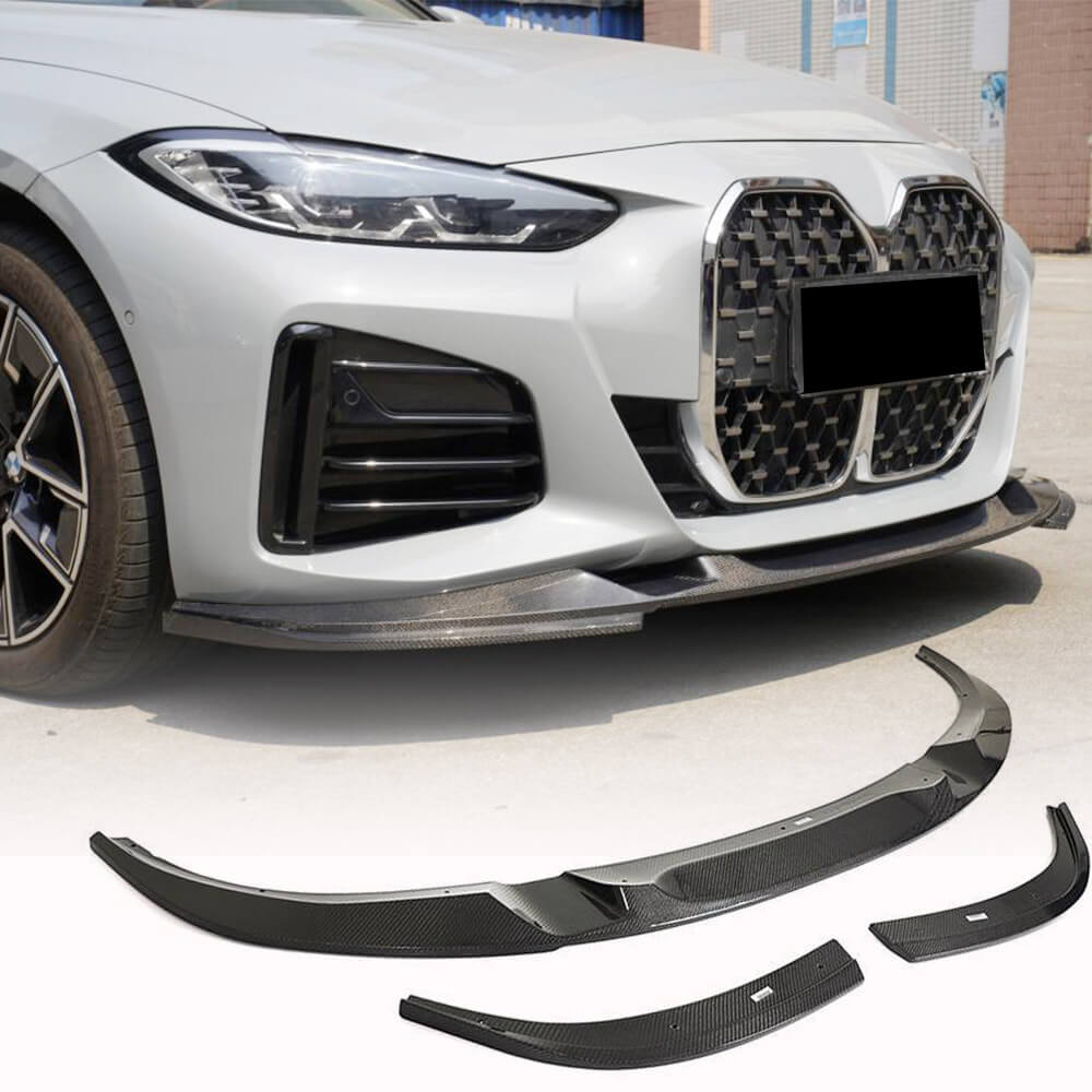 BMW 4 Series G26 420i 430i M Sport M440i 2021-2023 Front Bumper Lip Carbon Fiber-Ahacarbon