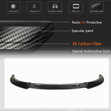 BMW 4 Series G26 420i 430i M Sport M440i 2021-2023 Front Bumper Lip Carbon Fiber-Ahacarbon