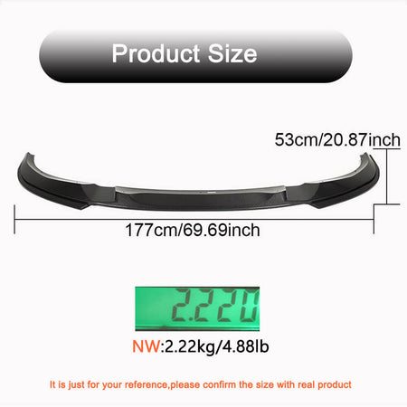 BMW 4 Series G26 420i 430i M Sport M440i 2021-2023 Front Bumper Lip Carbon Fiber-Ahacarbon