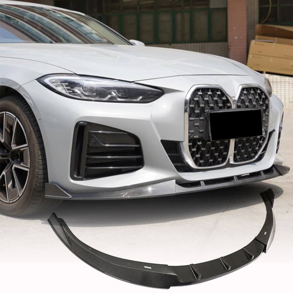 BMW 4 Series G26 420i 430i M Sport M440i 2021-2023 Front Bumper Lip Carbon Fiber-Ahacarbon