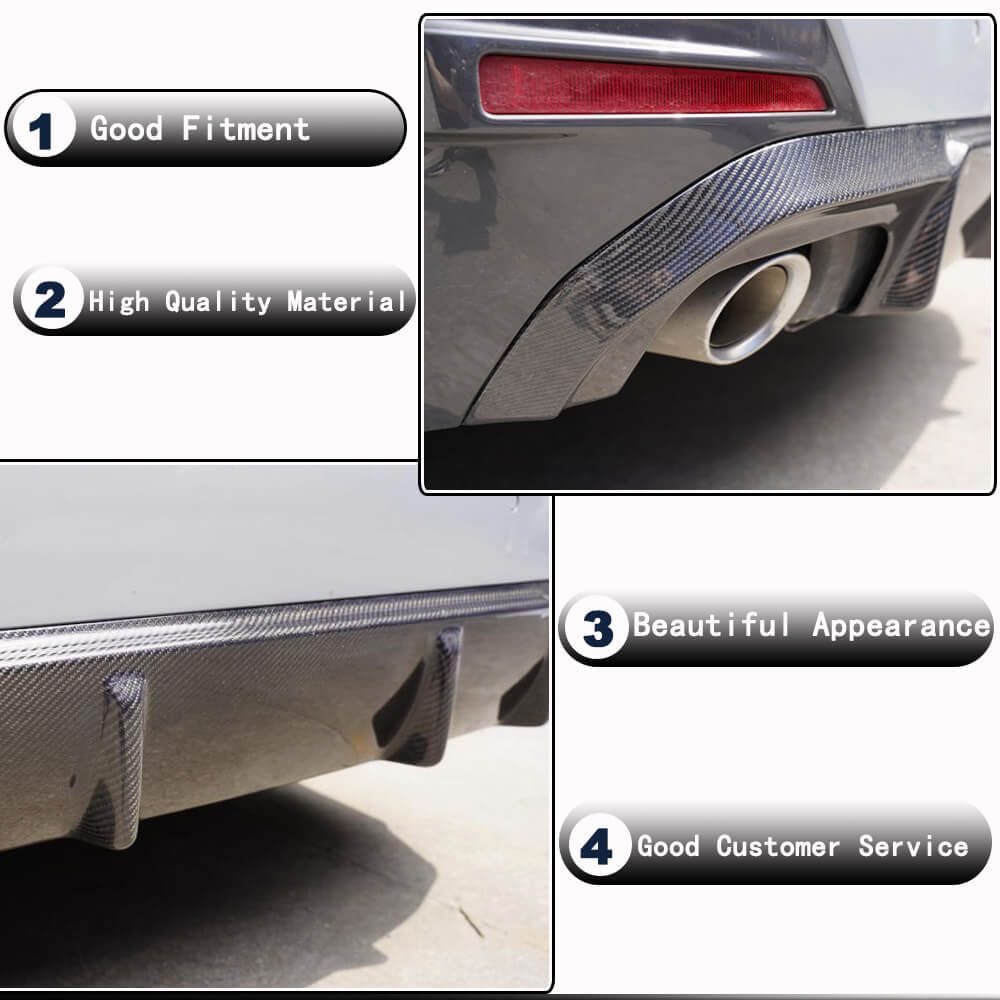 BMW 4 Series G26 420i 430i M Sport M440i 2021-2023 Rear Bumper Diffuser Carbon Fiber-Ahacarbon