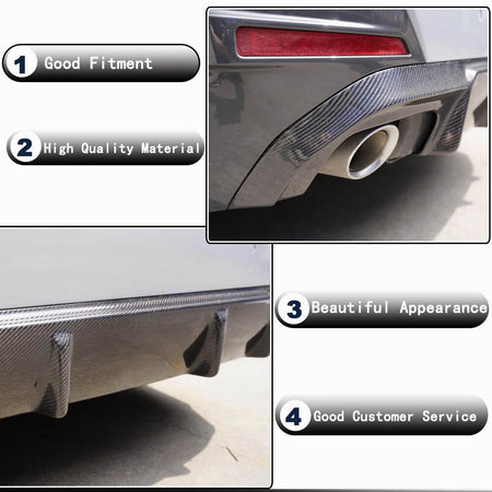 BMW 4 Series G26 420i 430i M Sport M440i 2021-2023 Rear Bumper Diffuser Carbon Fiber-Ahacarbon