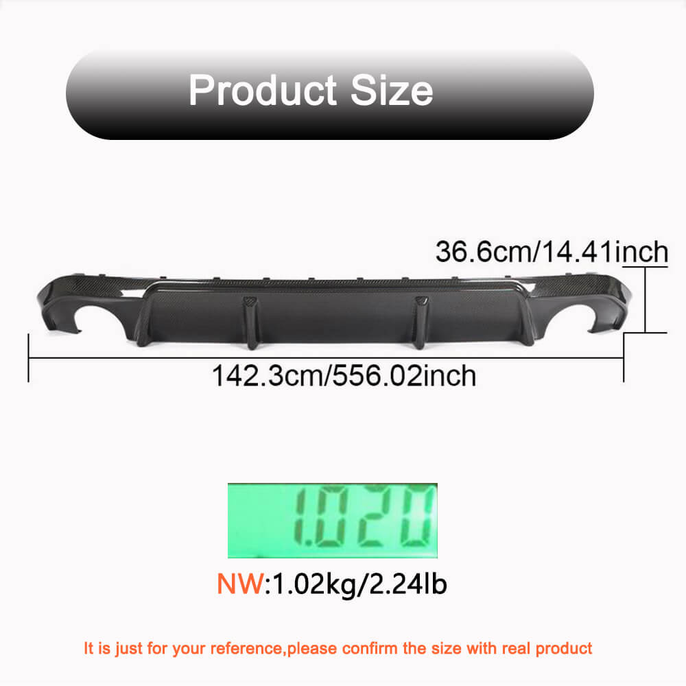 BMW 4 Series G26 420i 430i M Sport M440i 2021-2023 Rear Bumper Diffuser Carbon Fiber-Ahacarbon
