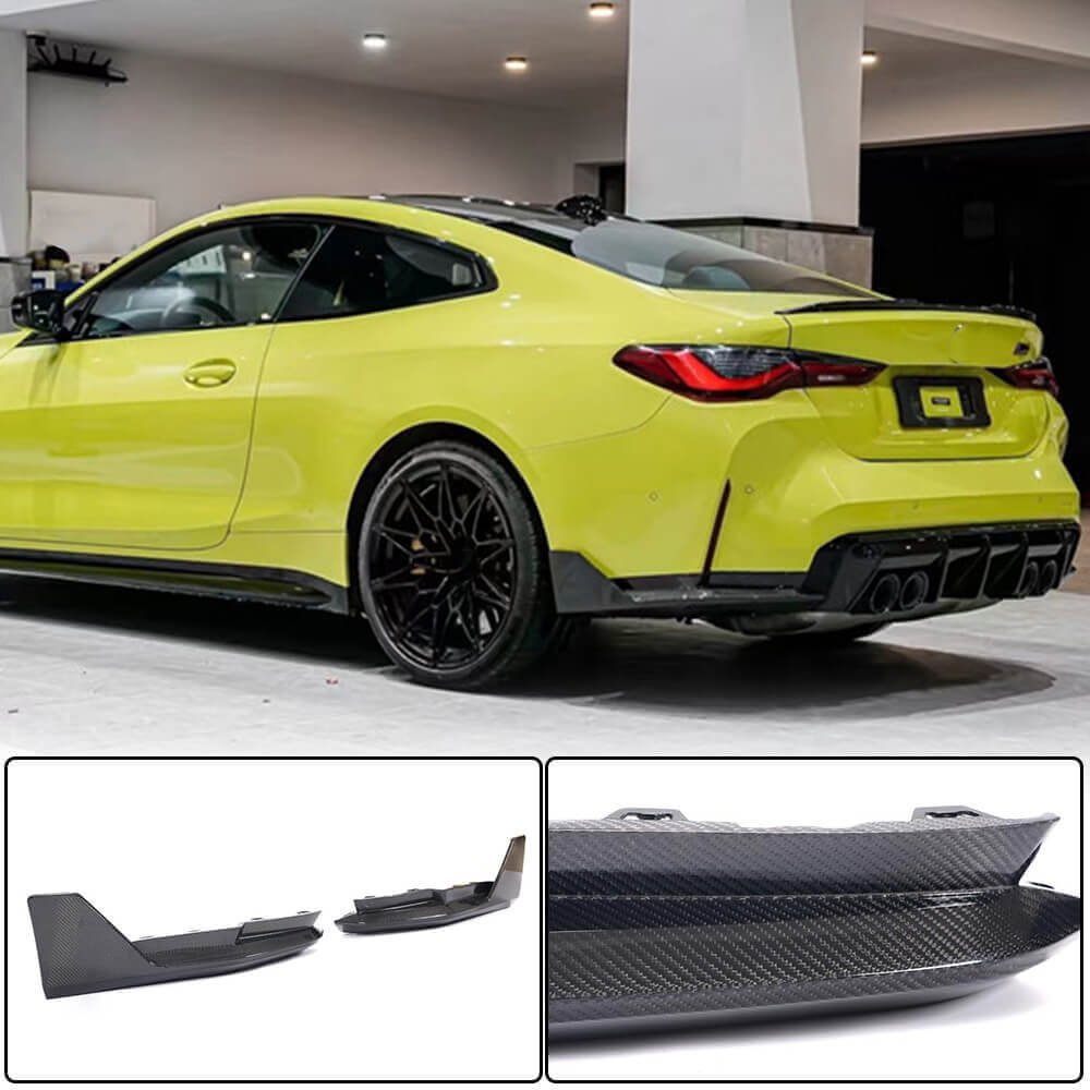 BMW 4 Series G82 G83 M4 2021UP Rear Bumper Splittesr Dry Carbon Fiber-Ahacarbon