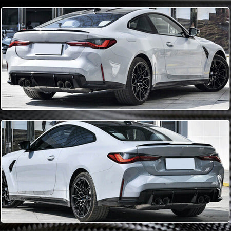 BMW 4 Series G82 G83 M4 2021-2023 Rear Bumper Splitters Dry Carbon Fiber-Ahacarbon