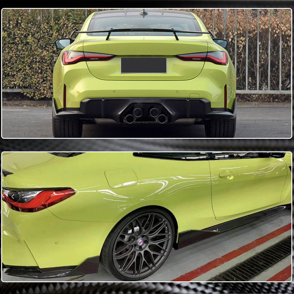 BMW 4 Series G82 G83 M4 2021UP Rear Bumper Splittesr Dry Carbon Fiber-Ahacarbon