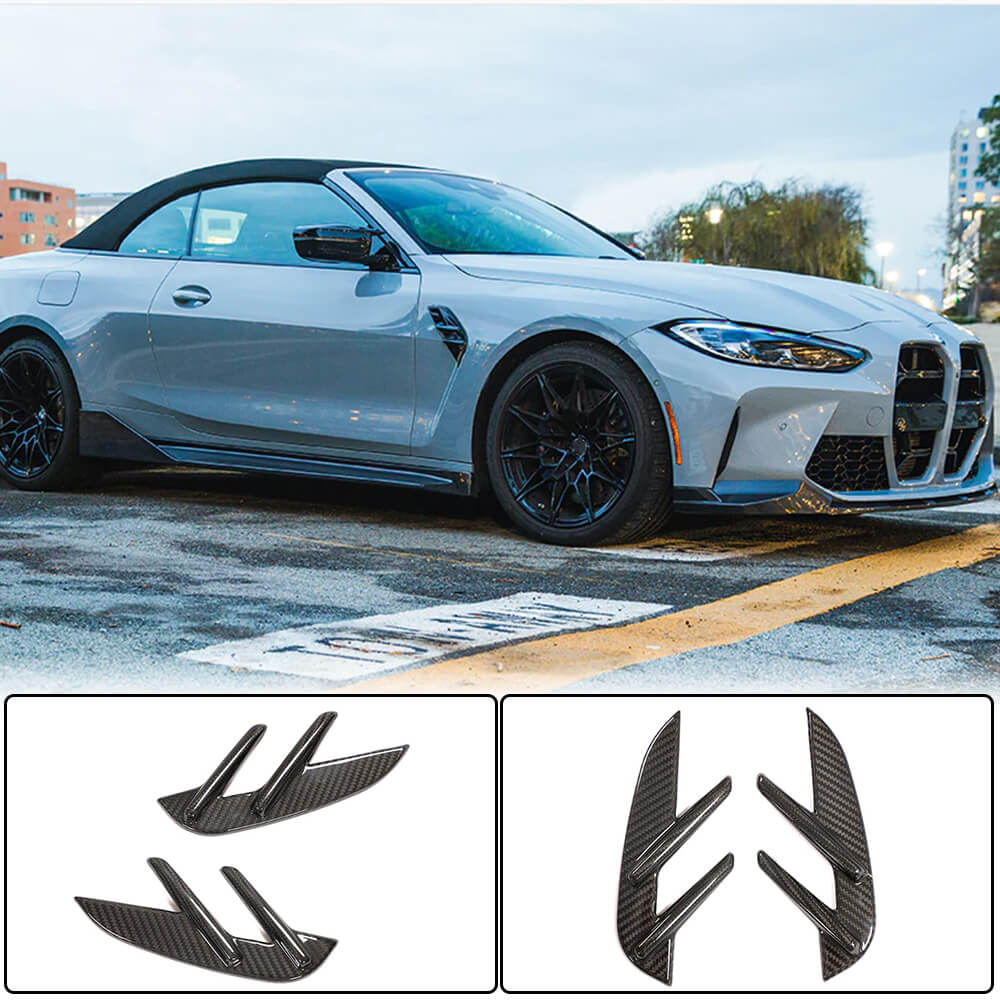 BMW 4 Series G82 G83 M4 2021+ Side Air Fender Vents Dry Carbon Fiber-Ahacarbon