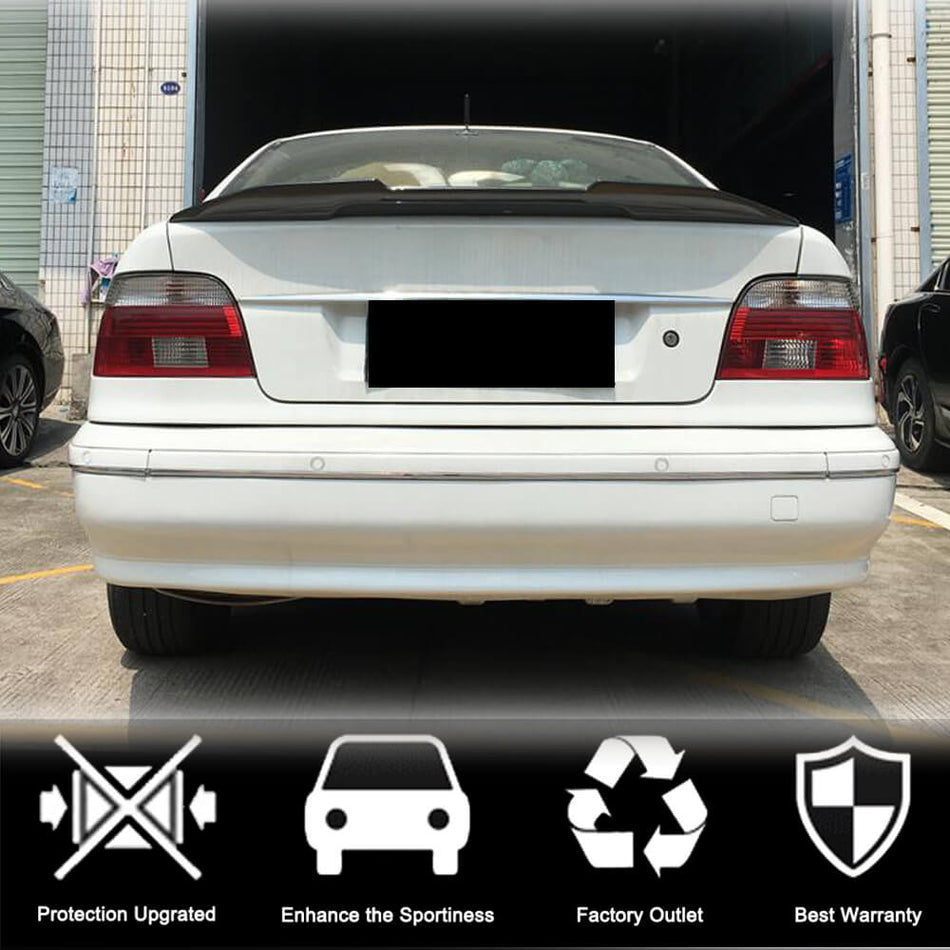 BMW 5 Sereis E39 1996-2003 Rear Trunk Spoiler Carbon Fiber-Ahacarbon