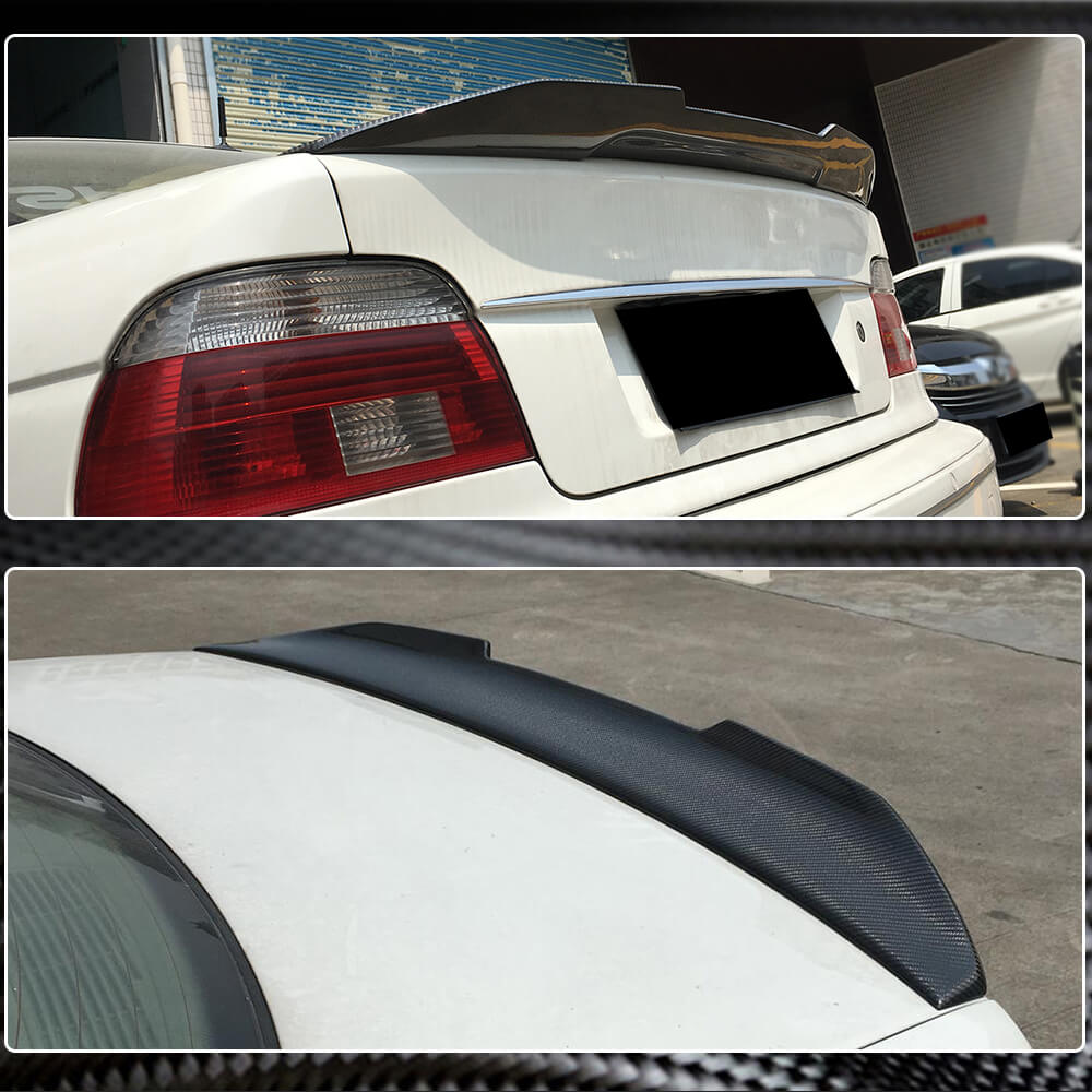 BMW 5 Sereis E39 1996-2003 Rear Trunk Spoiler Carbon Fiber-Ahacarbon