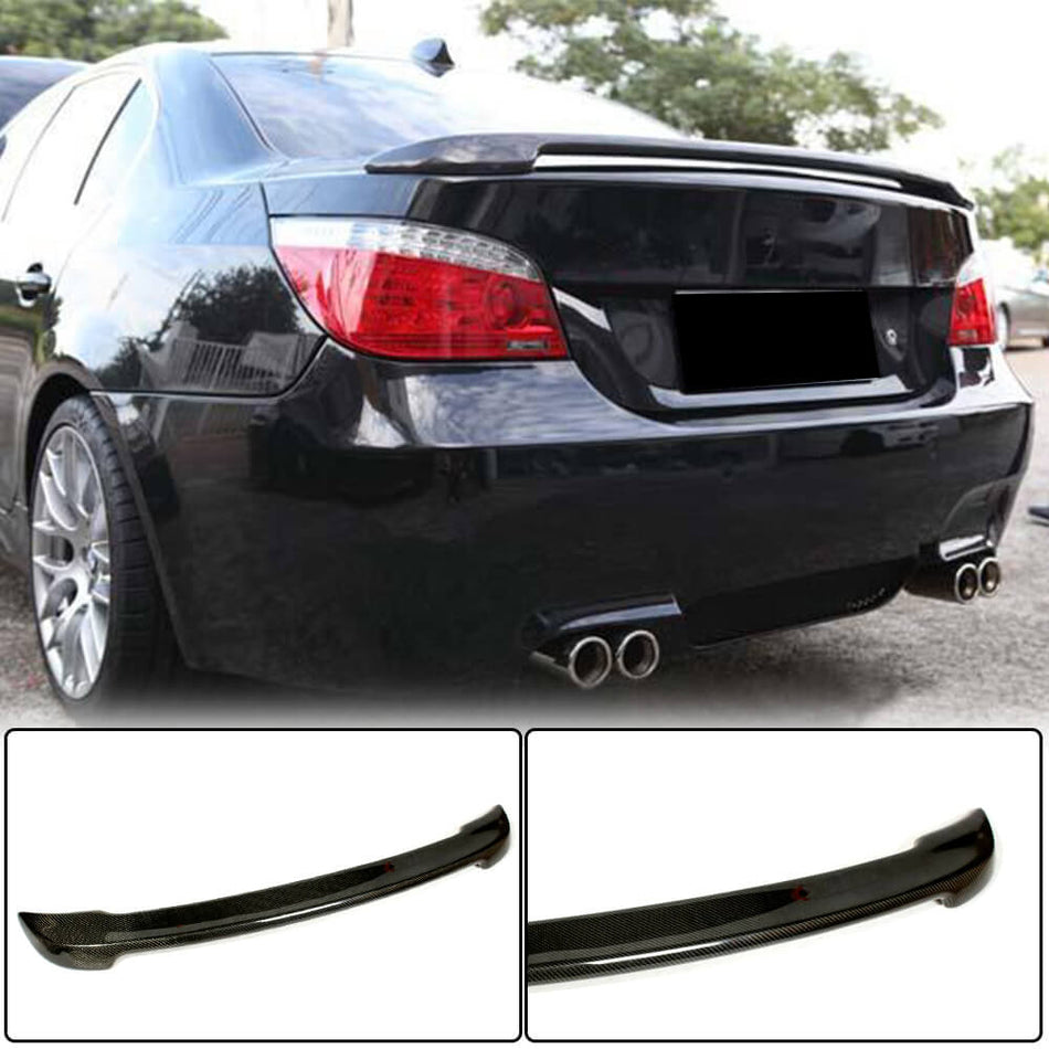 BMW 5 Series E60 M5 2004-2010 Rear Trunk Spoiler Carbon Fiber-Ahacarbon