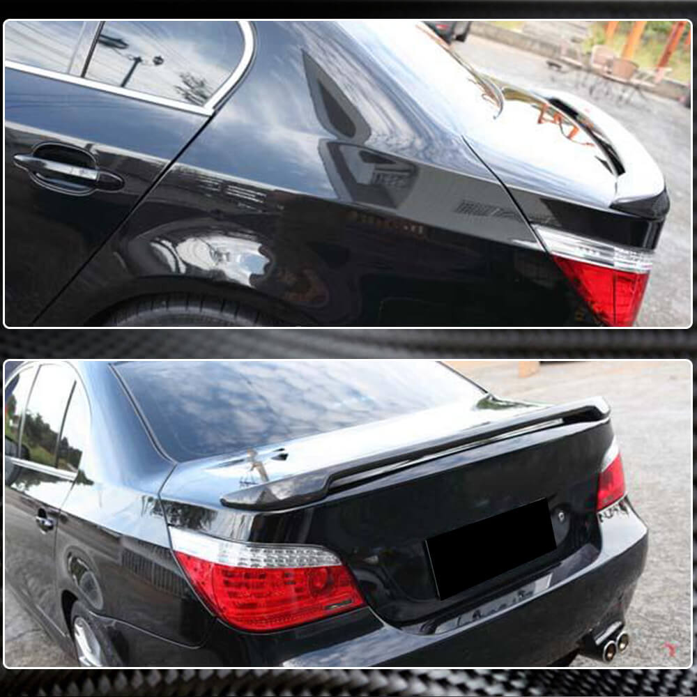 BMW 5 Series E60 M5 2004-2010 Rear Trunk Spoiler Carbon Fiber-Ahacarbon