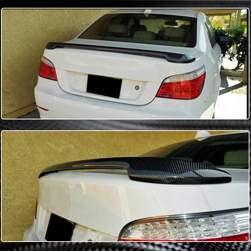 BMW 5 Series E60 M5 2004-2010 Rear Trunk Spoiler Carbon Fiber-Ahacarbon