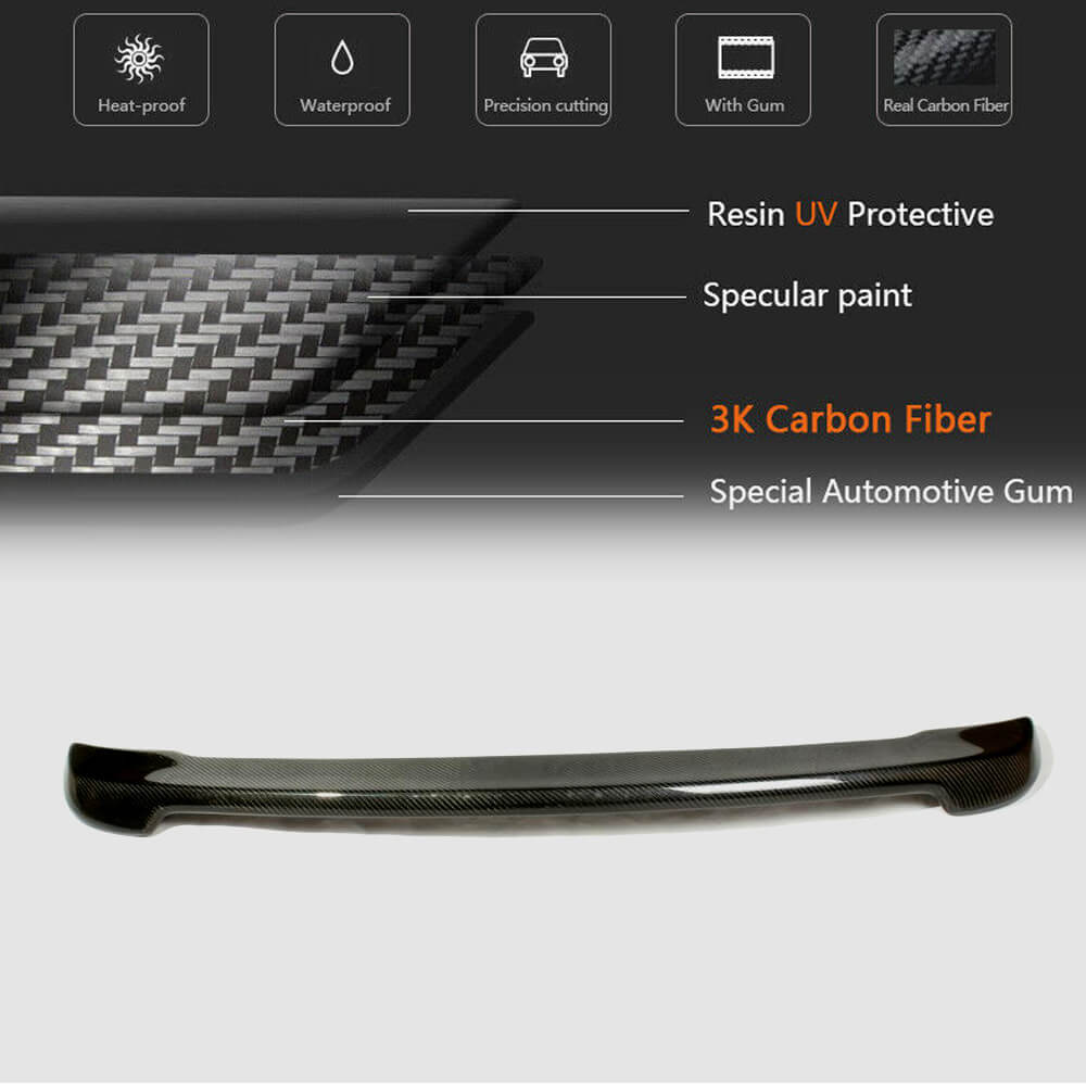 BMW 5 Series E60 M5 2004-2010 Rear Trunk Spoiler Carbon Fiber-Ahacarbon