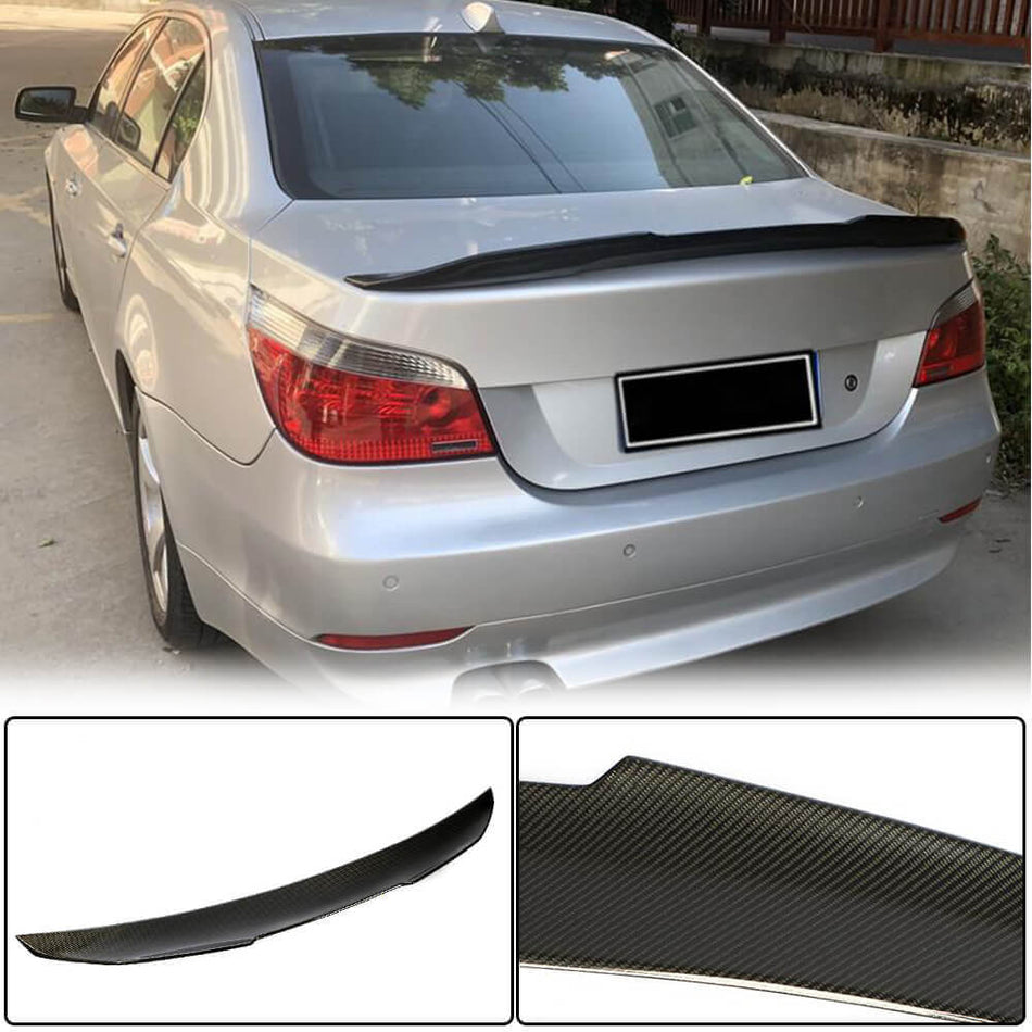 BMW 5 Series E60 M5 2004-2010 Rear Trunk Spoiler Carbon Fiber/FRP-Ahacarbon