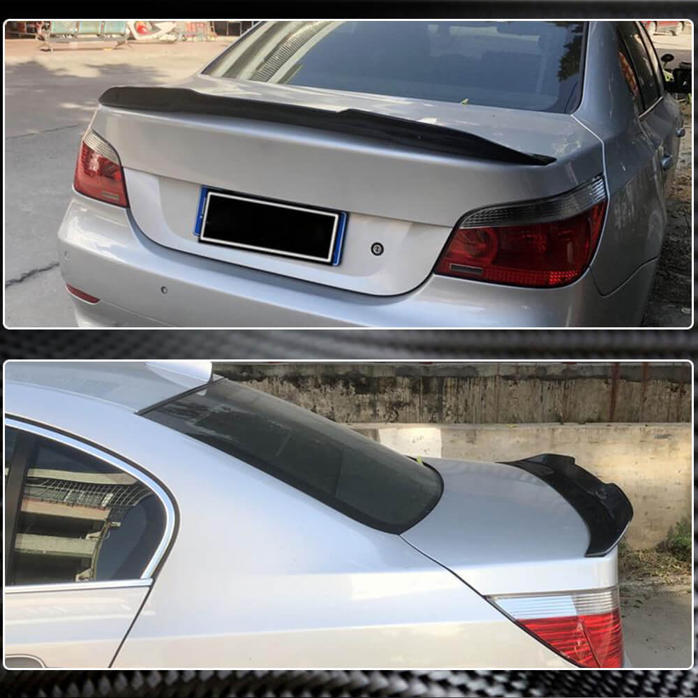 BMW 5 Series E60 M5 2004-2010 Rear Trunk Spoiler Carbon Fiber/FRP-Ahacarbon