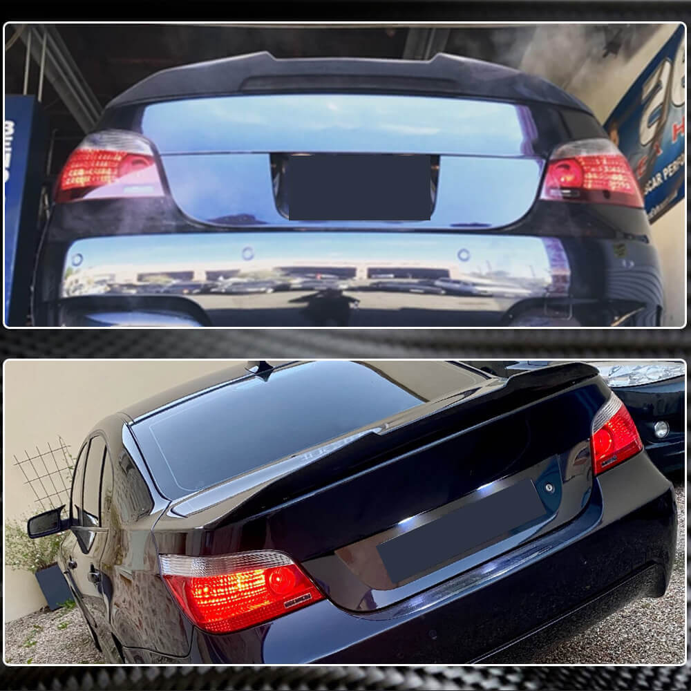 BMW 5 Series E60 M5 2004-2010 Rear Trunk Spoiler Carbon Fiber/FRP-Ahacarbon