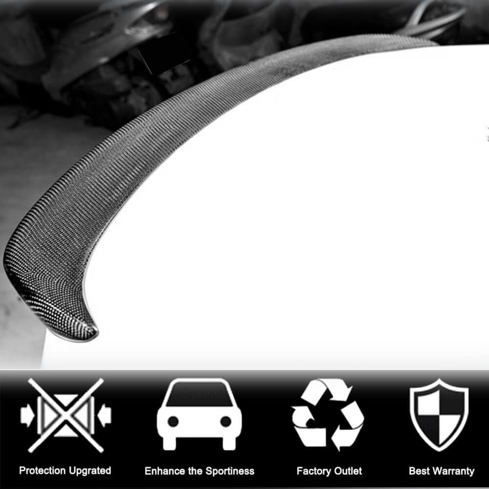 BMW 5 Series E60 M5 2004-2010 Rear Trunk Spoiler Carbon Fiber-Ahacarbon