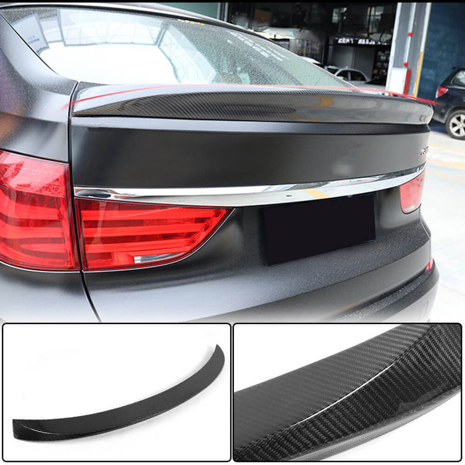 BMW 5 Series F07 GT Pre-LCI 2010-2013 Rear Trunk Spoiler Carbon Fiber-Ahacarbon
