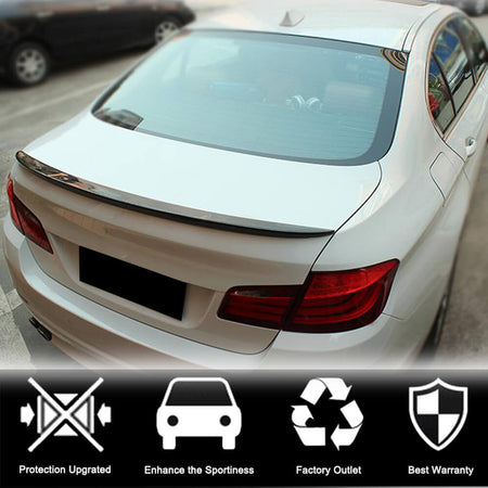 BMW 5 Series F10 M5 2011-2018 Carbon Fiber Rear Trunk Spoiler Boot Wing Lip-Ahacarbon