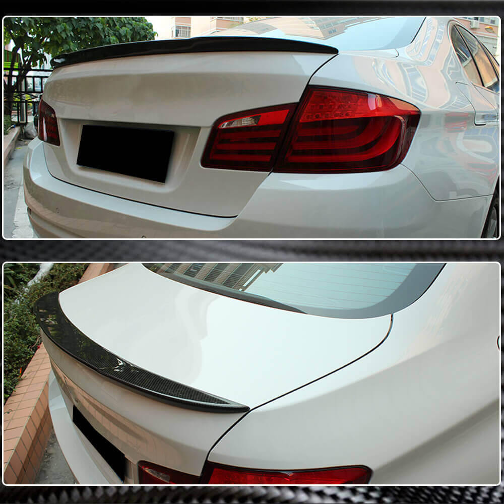 BMW 5 Series F10 M5 2011-2018 Carbon Fiber Rear Trunk Spoiler Boot Wing Lip-Ahacarbon