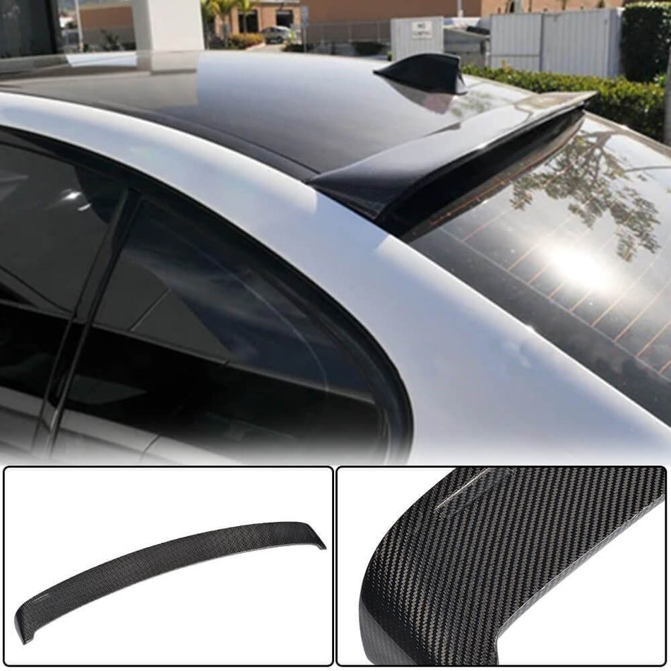 BMW 5 Series F10 M5 2011-2018 Rear Roof Spoiler Carbon Fiber-Ahacarbon
