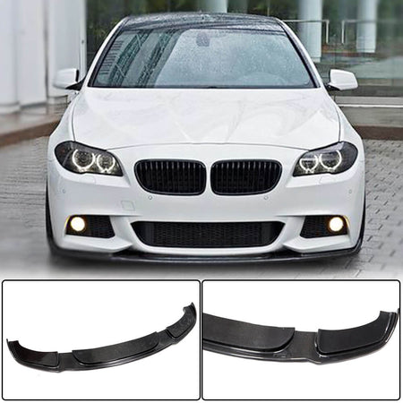 BMW 5 Series F10 M Sport Sedan 2012-2016 Front Bumper Lip Carbon Fiber/FRP-Ahacarbon