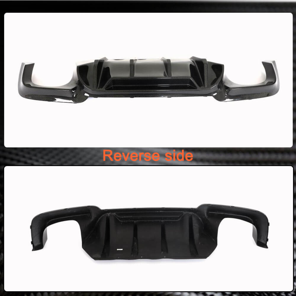 BMW 5 Series F10 M5 2011-2017 Rear Bumper Diffuser Carbon Fiber-Ahacarbon