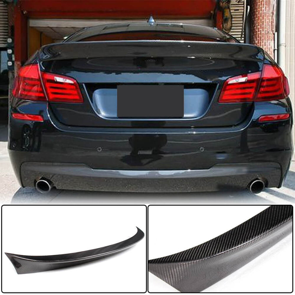 BMW 5 Series F10 2011-2018 Rear Trunk Spoiler Carbon Fiber-Ahacarbon