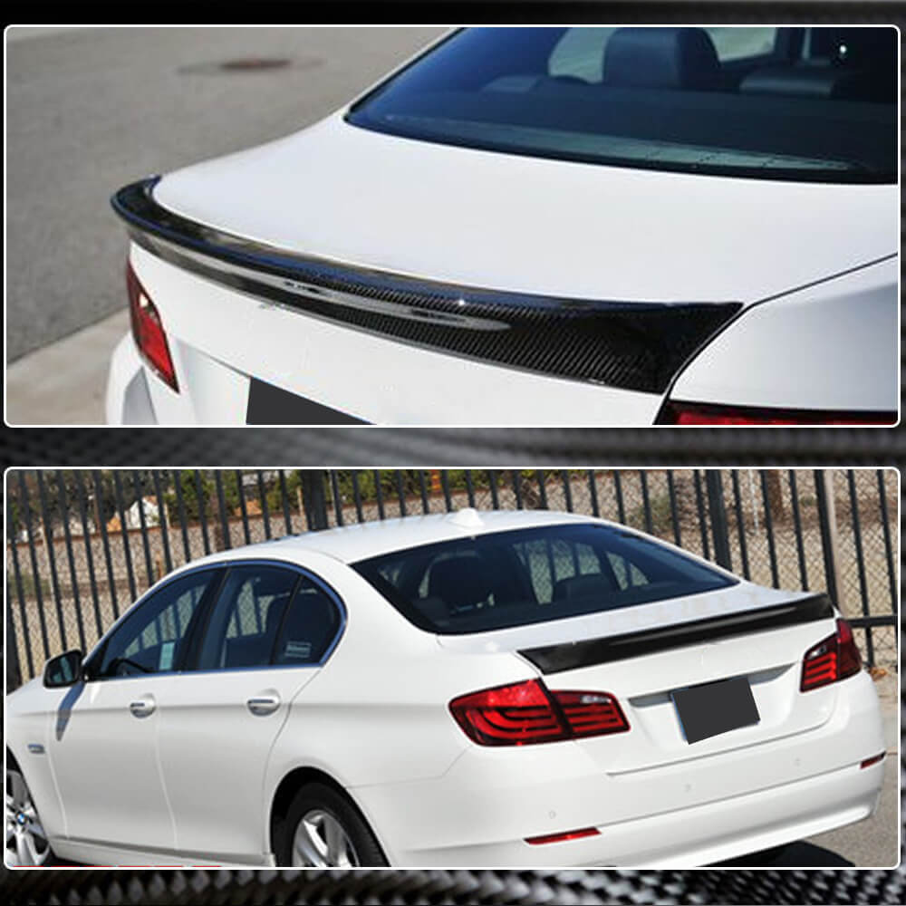 BMW 5 Series F10 2011-2018 Rear Trunk Spoiler Carbon Fiber-Ahacarbon