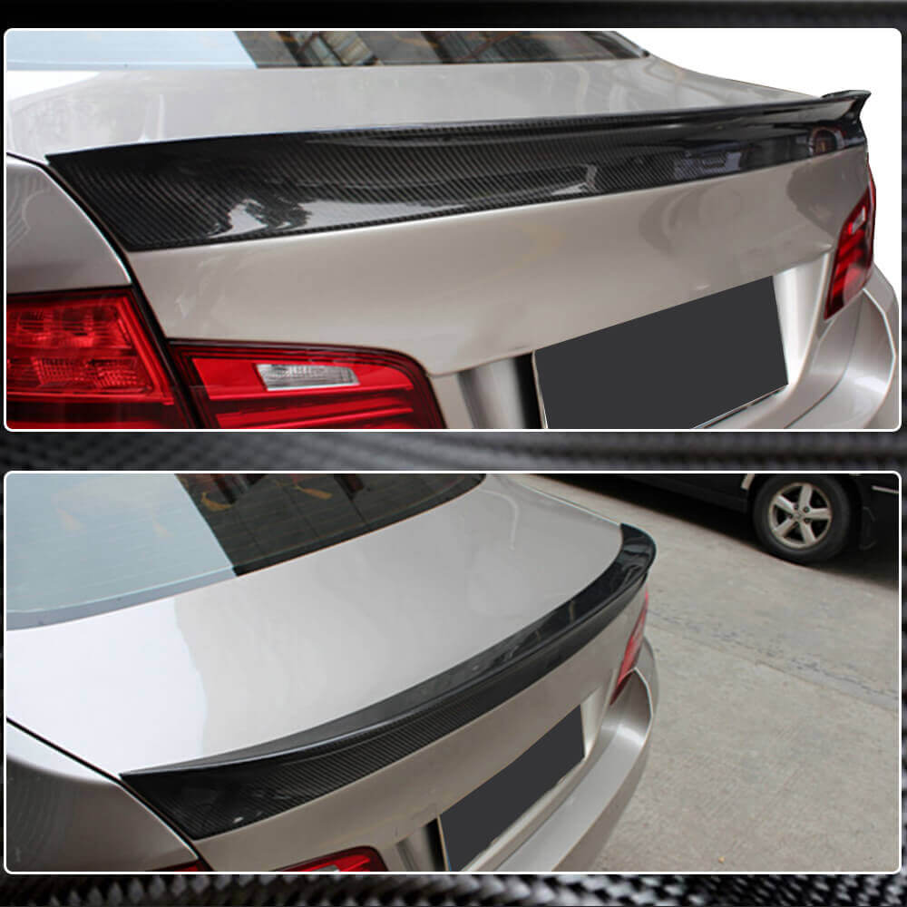 BMW 5 Series F10 2011-2018 Rear Trunk Spoiler Carbon Fiber-Ahacarbon