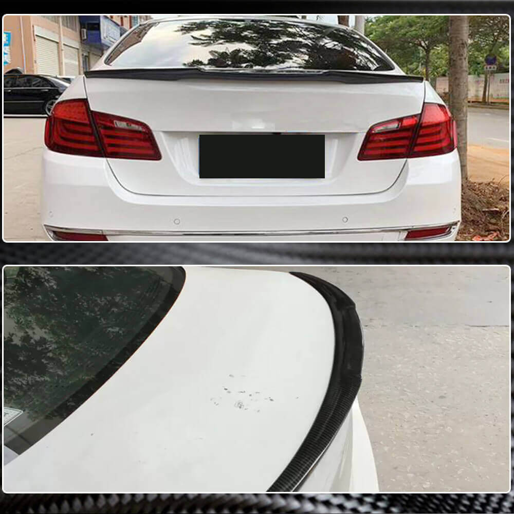BMW 5 Series F10 M5 2011-2018 Rear Trunk Spoiler Carbon Fiber-Ahacarbon