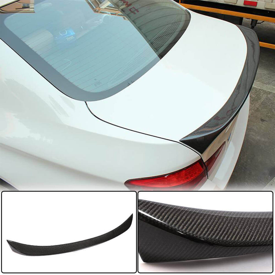 BMW 5 Series F10 M5 2011-2018 Rear Trunk Spoiler Carbon Fiber-Ahacarbon