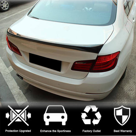 BMW 5 Series F10 M5 2011-2018 Rear Trunk Spoiler Carbon Fiber-Ahacarbon