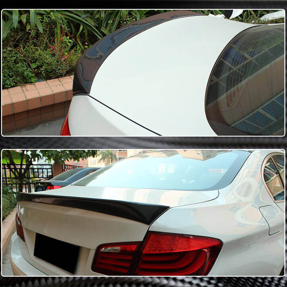 BMW 5 Series F10 M5 2011-2018 Rear Trunk Spoiler Carbon Fiber-Ahacarbon