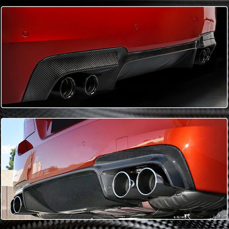 BMW 5 Series F10 M5 2011-2016 Rear Bumper Diffuser Carbon Fiber-Ahacarbon